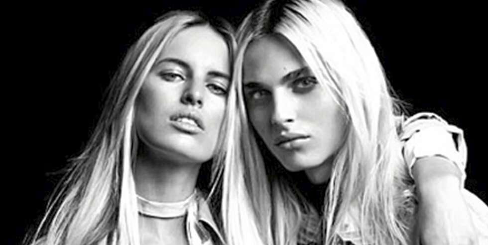 KAMPANJE: Supermodell Karolina Kurkova (t.v) og Andrej Pejic i vårkampanjen fra Jean Paul Gaultier. KAMPANJE: Supermodell Karolina Kurkova (t.v) og Andrej Pejic i vårkampanjen fra Jean Paul Gaultier.
