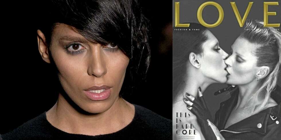 MODELL: Transseksuelle Lea T gjør det også bra som modell om dagen. Her på catwalken til Alexandre Herchcovitch og på coveret av Love Magazine med Kate Moss. MODELL: Transseksuelle Lea T gjør det også bra som modell om dagen. Her på catwalken til Alexandre Herchcovitch og på coveret av Love Magazine med Kate Moss.