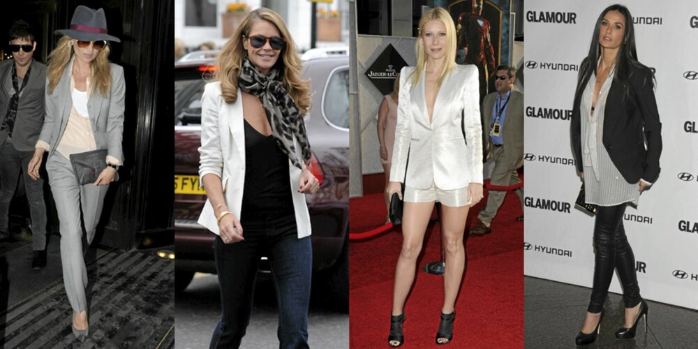 BLAZER: Blazeren er en favoritt blant kjendiser som Kate Moss, Elle McPherson, Gwyneth Paltrow og Demi Moore. BLAZER: Blazeren er en favoritt blant kjendiser som Kate Moss, Elle McPherson, Gwyneth Paltrow og Demi Moore.