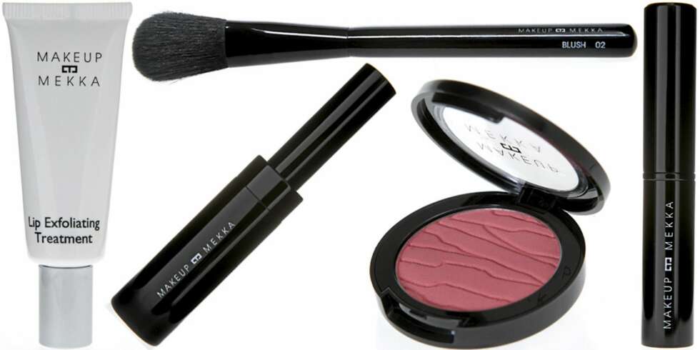 SMINKE FRA MAKEUP MEKKA: Lip Exfoliating Treatment (kr 149), Lash Thickener (kr 149), Brush Pro Blush (kr 229), Blush i fargen Matt Flirt (kr 179), Mineral Photo Touch Concealer (kr 179). SMINKE FRA MAKEUP MEKKA: Lip Exfoliating Treatment (kr 149), Lash Thickener (kr 149), Brush Pro Blush (kr 229), Blush i fargen Matt Flirt (kr 179), Mineral Photo Touch Concealer (kr 179).