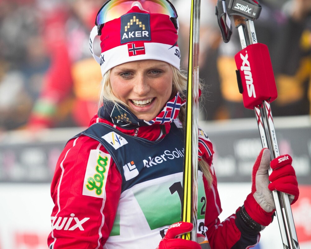 THERESE JOHAUG: Anbefaler flette i håret under skiluen. THERESE JOHAUG: Anbefaler flette i håret under skiluen.