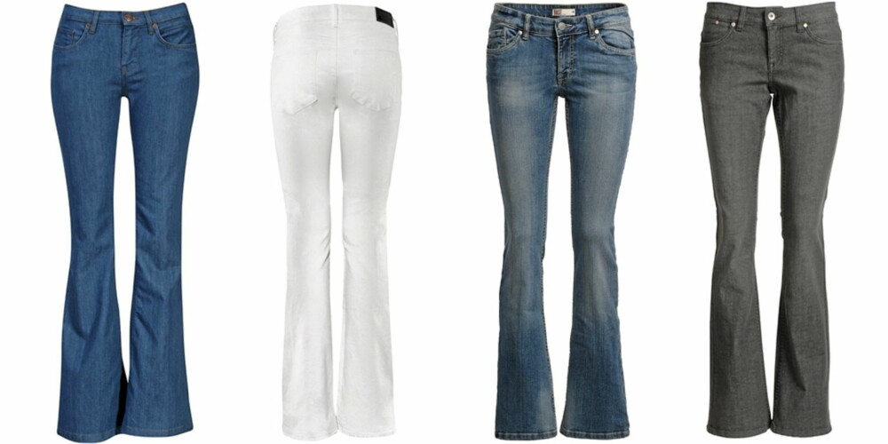 FRA VENSTRE: Gina Tricot (kr 399), HM (kr 399), Lindex (kr 399) , Ellos (kr 279). FRA VENSTRE: Gina Tricot (kr 399), HM (kr 399), Lindex (kr 399) , Ellos (kr 279).