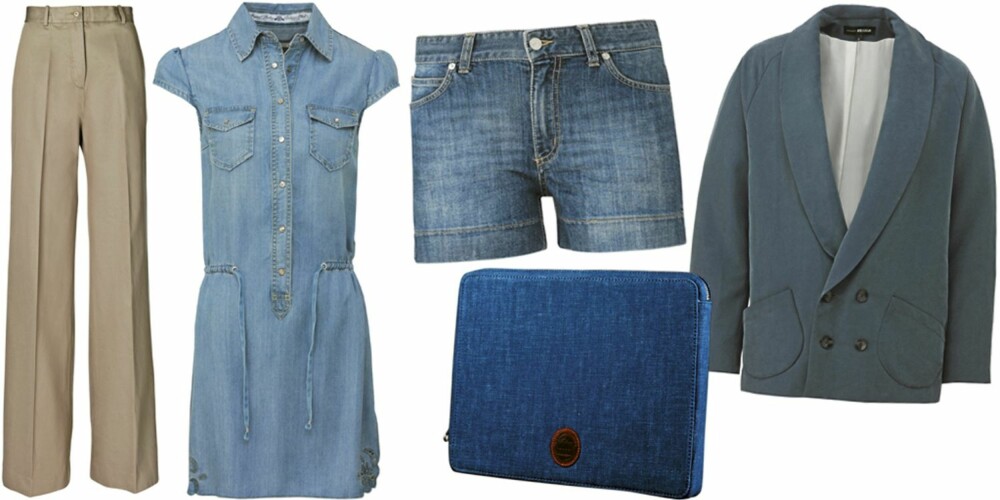 FRA VENSTRE: Buske fra by Malene Birger (kr 1899), kjole fra Replay (kr 1399), shorts fra Gant (kr 999), laptopveske fra Acne (kr 1195), blazer fra Carin Wester (kr 2100). FRA VENSTRE: Buske fra by Malene Birger (kr 1899), kjole fra Replay (kr 1399), shorts fra Gant (kr 999), laptopveske fra Acne (kr 1195), blazer fra Carin Wester (kr 2100).