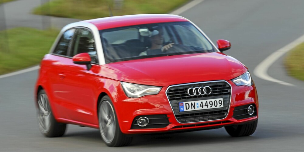 SPORT: Audi A1 er sportslig, men ikke så stiv som konkurrenten Mini. FOTO: Terje Bjørnsen SPORT: Audi A1 er sportslig, men ikke så stiv som konkurrenten Mini. FOTO: Terje Bjørnsen