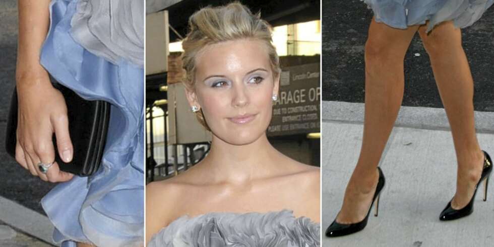 RØD TRÅD: Sammenheng er et stikkord for Maggie Grace' antrekk under CFDA Awards i New York mandag. Gjennomført! RØD TRÅD: Sammenheng er et stikkord for Maggie Grace' antrekk under CFDA Awards i New York mandag. Gjennomført!