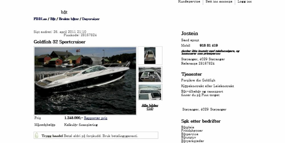 Faksimile fra Finn. Faksimile fra Finn.