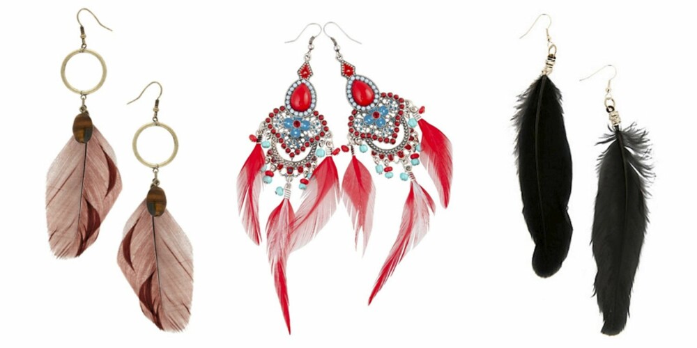 FRA VENSTRE: Øredobber fra Gina Tricot (kr79), øredobber fra Bik Bok (kr 99) og øredobber fra Items By Johanna/ Nelly (kr 249). FRA VENSTRE: Øredobber fra Gina Tricot (kr79), øredobber fra Bik Bok (kr 99) og øredobber fra Items By Johanna/ Nelly (kr 249).