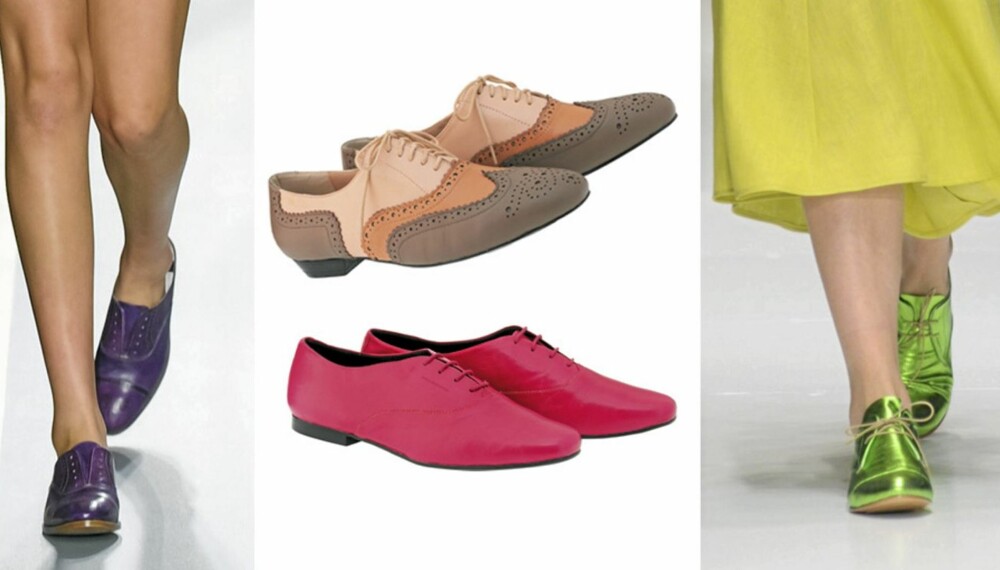 ANDROGYNT: Herresko er en sterk trend denne sesongen. Her fra visningen til Paul Smith og Laura Biagiotti. ANDROGYNT: Herresko er en sterk trend denne sesongen. Her fra visningen til Paul Smith og Laura Biagiotti.