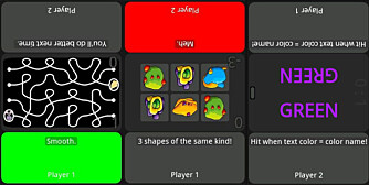 SPILL FOR TO: Dette spillet er laget for to spillere. Dere spiller sammen på én telefon. Målet er å være kjappest. SPILL FOR TO: Dette spillet er laget for to spillere. Dere spiller sammen på én telefon. Målet er å være kjappest.