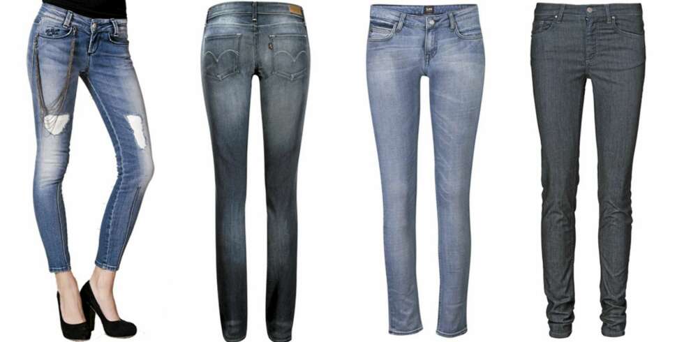 FRA VENSTRE: Killah (kr 995), Levi's (kr 899), Lee (kr 699), Vero Moda (kr 550). FRA VENSTRE: Killah (kr 995), Levi's (kr 899), Lee (kr 699), Vero Moda (kr 550).
