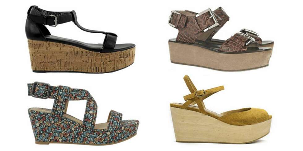 FRA VENSTRE: Nelly shoes (kr 279), blomstrete fra Bianco (kr 400), brune med spenne fra Michael Kors (kr 5103), gule fra Zara (kr 599). FRA VENSTRE: Nelly shoes (kr 279), blomstrete fra Bianco (kr 400), brune med spenne fra Michael Kors (kr 5103), gule fra Zara (kr 599).