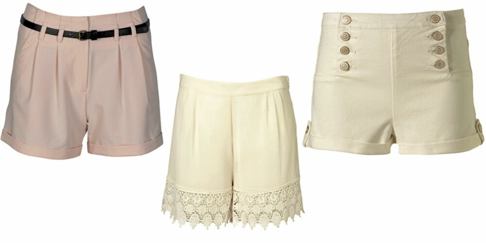 FRA VENSTRE: Cubus (kr 199), Topshop (kr 316), Topshop (kr 281). FRA VENSTRE: Cubus (kr 199), Topshop (kr 316), Topshop (kr 281).