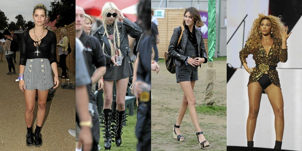 Pixie Geldof, Tylor Momsen, Alexa Chung og Beyoncé i korte varianter. Pixie Geldof, Tylor Momsen, Alexa Chung og Beyoncé i korte varianter.