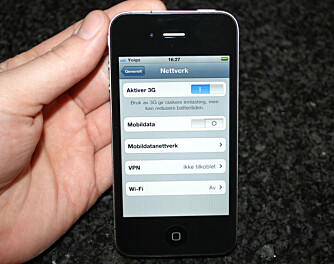 SKRU AV MOBILDATA: På iPhone kan du enkelt deaktivere mobildata i menyen. SKRU AV MOBILDATA: På iPhone kan du enkelt deaktivere mobildata i menyen.