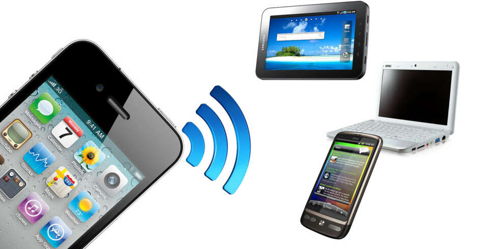 KOM PÅ NETT: Med en mobiltelefon kan du enkelt få PC-en din og andre enheter koblet til internett samtidig. KOM PÅ NETT: Med en mobiltelefon kan du enkelt få PC-en din og andre enheter koblet til internett samtidig.