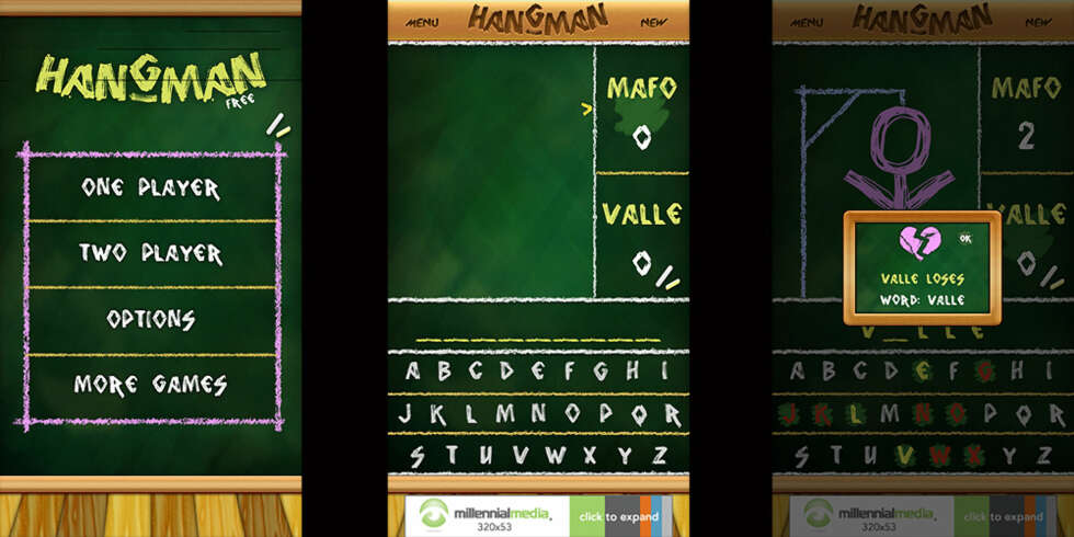 ORDSPILL: Hangman er finfint tidsfordriv. ORDSPILL: Hangman er finfint tidsfordriv.