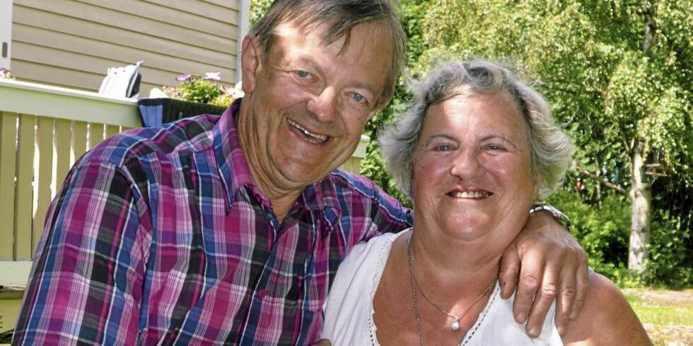 LYKKELIG: - Da jeg møtte Magne, snudde alt. Siden har jeg hatt det godt, sier Aslaug. LYKKELIG: - Da jeg møtte Magne, snudde alt. Siden har jeg hatt det godt, sier Aslaug.
