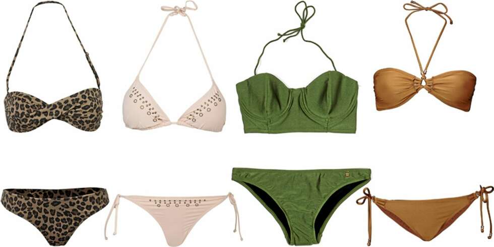 FRA VENSTRE: Gina Tricot (kr 158), Cubus (kr 228), Insight (kr 599), HM (kr 228). FRA VENSTRE: Gina Tricot (kr 158), Cubus (kr 228), Insight (kr 599), HM (kr 228).