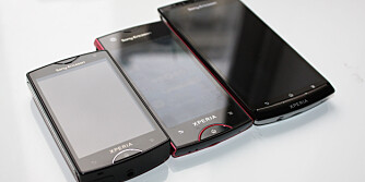 MELLOMTING: Xperia Ray befinner seg midt mellom Xperia Mini og Xperia Arc både pris- og størrelsesmessig. MELLOMTING: Xperia Ray befinner seg midt mellom Xperia Mini og Xperia Arc både pris- og størrelsesmessig.