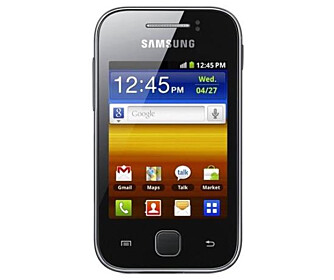BIlLIG: Samsung Galaxy Y er en Android-mobil til 1500 kroner. BIlLIG: Samsung Galaxy Y er en Android-mobil til 1500 kroner.