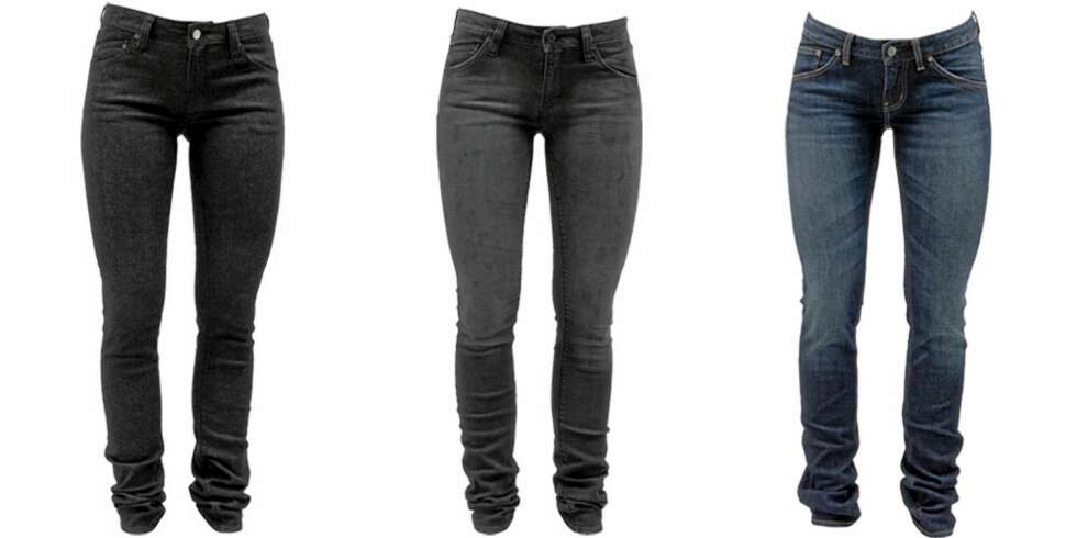 WESC: WESC har satset på skinny jean i høst, og modellen finnes i flere farger og vask. Fra venstre: WESC svart (kr 1199), WESC mørk grå (kr 899), WESC blå (kr 899). WESC: WESC har satset på skinny jean i høst, og modellen finnes i flere farger og vask. Fra venstre: WESC svart (kr 1199), WESC mørk grå (kr 899), WESC blå (kr 899).