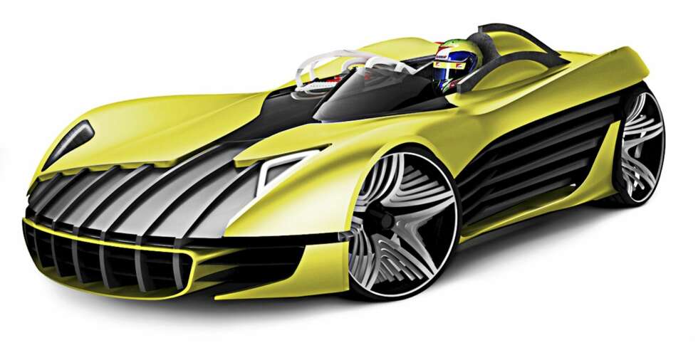 TROFEO, BARCELONA: Designet for å konkurrere i en hel-elektrisk racingklasse. Har en latterlig bart. FOTO: Produsent TROFEO, BARCELONA: Designet for å konkurrere i en hel-elektrisk racingklasse. Har en latterlig bart. FOTO: Produsent