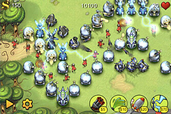 FIELDRUNNERS: I dette spillet må du passe på at fienden ikke kommer gjennom forsvarsverket ditt. Dette gjør du ved å sette opp forskjellige tårn som skyter slemmingene. FIELDRUNNERS: I dette spillet må du passe på at fienden ikke kommer gjennom forsvarsverket ditt. Dette gjør du ved å sette opp forskjellige tårn som skyter slemmingene.