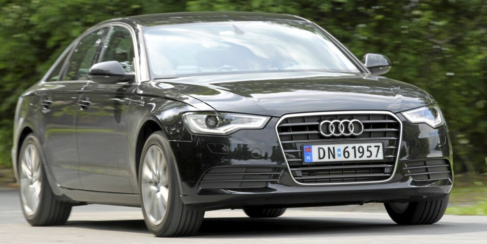AUDI: Testforbruket på 0,53 l/mil er slett ikke verst med tanke på krefter, sikkerhet og plass. AUDI: Testforbruket på 0,53 l/mil er slett ikke verst med tanke på krefter, sikkerhet og plass.