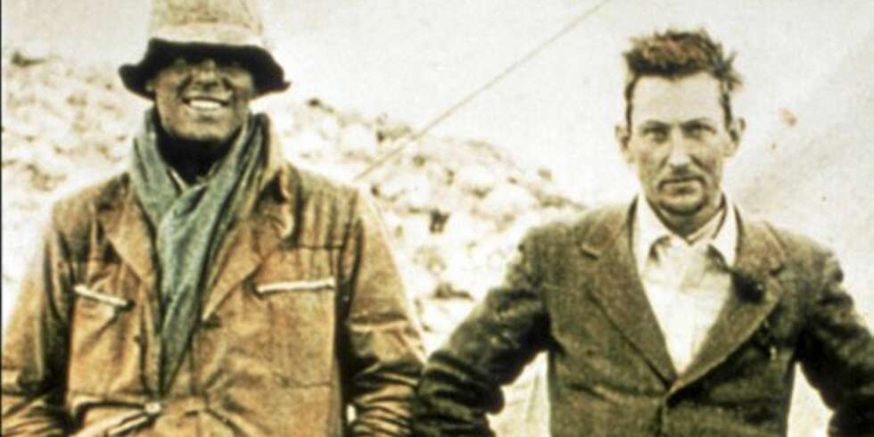 Andrew Irvine og George Mallory. Andrew Irvine og George Mallory.