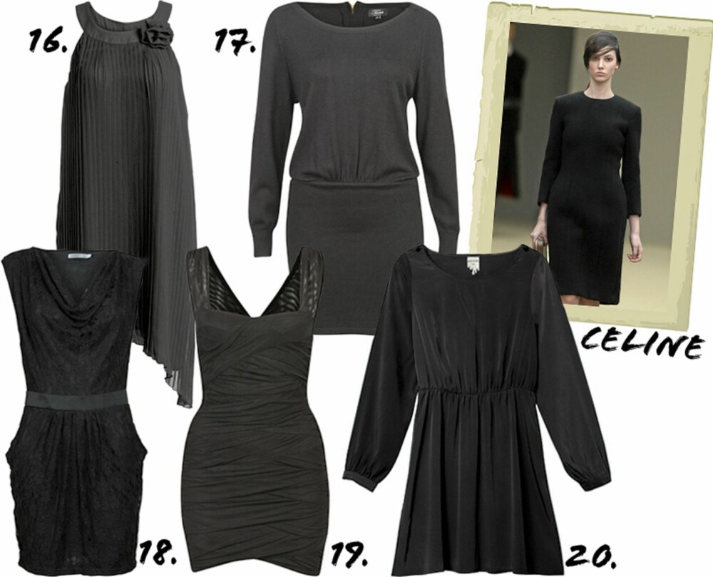 DEN LILLE SVARTE: 16. Ellos (kr 399) 17. Vivikes (kr 399) 18. Soaked in Luxury (kr 599) 19. Bik Bok (kr 349) 20. Monki (kr 350) DEN LILLE SVARTE: 16. Ellos (kr 399) 17. Vivikes (kr 399) 18. Soaked in Luxury (kr 599) 19. Bik Bok (kr 349) 20. Monki (kr 350)