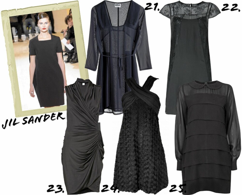 DEN LILLE SVARTE: 21. Weekday (kr 600) 22. Mango (kr 499) 23. Vila (kr 400) 24. Sand (kr 3195) 25. Cubus (kr 299) DEN LILLE SVARTE: 21. Weekday (kr 600) 22. Mango (kr 499) 23. Vila (kr 400) 24. Sand (kr 3195) 25. Cubus (kr 299)