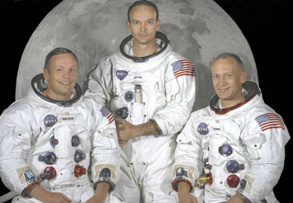 Apollo 11-mannskapet (Armstrong, Collins og Aldrin t.h.) har rukket å passere 80 år. Apollo 11-mannskapet (Armstrong, Collins og Aldrin t.h.) har rukket å passere 80 år.