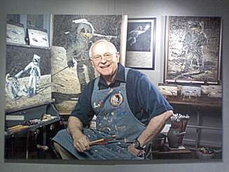 Alan Bean var fjerdemann på Månen. Synsinntrykkene formidler han i dag på lerretet. Alan Bean var fjerdemann på Månen. Synsinntrykkene formidler han i dag på lerretet.