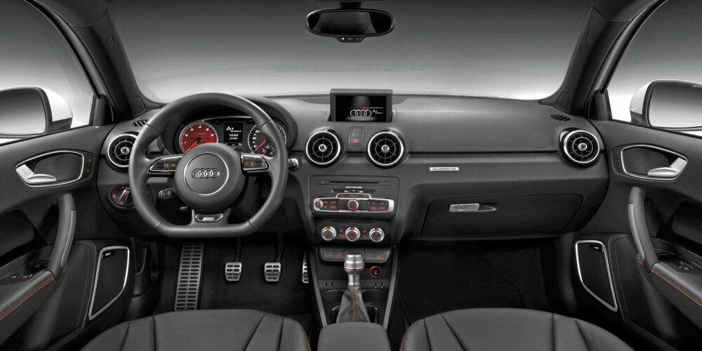 UTSTYR: Audi A1 quattro har en solid smørbrødliste med standardutstyr. UTSTYR: Audi A1 quattro har en solid smørbrødliste med standardutstyr.