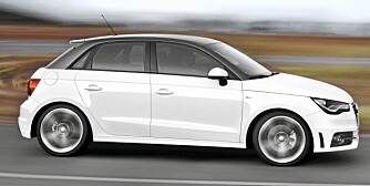 FEM: Audi A1 Sportsback med fem dører. FEM: Audi A1 Sportsback med fem dører.