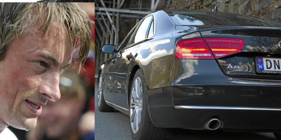 RÅSKINN: Skikongen Petter Northug bruker en Audi A8 4,2 TDI som transportmiddel i Tour de Ski. RÅSKINN: Skikongen Petter Northug bruker en Audi A8 4,2 TDI som transportmiddel i Tour de Ski.