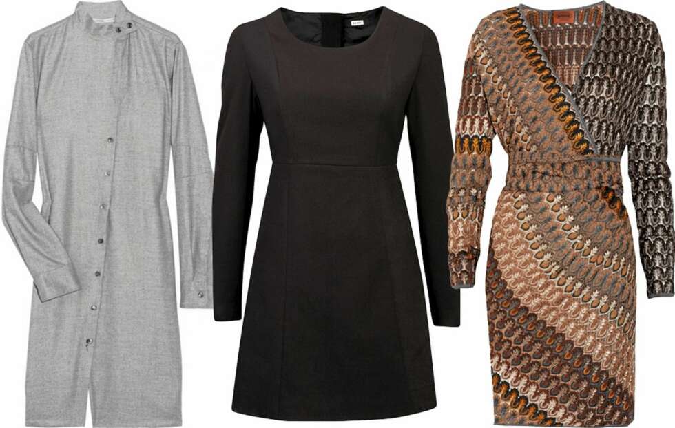 HVERDAGSSKJOLER: En god grå skjortekjole fra Clemens et August, ca 1450 kr hos Theoutnet.com. Svart og tett med rene linjer fra BikBok til kr 499. Missoni med 65 % avslag, kan vi ikke si nei til! Dette kuppet fant vi hos Theoutnet til "bare" 3900 kr. HVERDAGSSKJOLER: En god grå skjortekjole fra Clemens et August, ca 1450 kr hos Theoutnet.com. Svart og tett med rene linjer fra BikBok til kr 499. Missoni med 65 % avslag, kan vi ikke si nei til! Dette kuppet fant vi hos Theoutnet til "bare" 3900 kr.