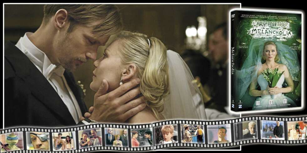 HJEMMEKINOAKTUELL: Alexander Skarsgård og Kirsten Dunst i "Melancholia". HJEMMEKINOAKTUELL: Alexander Skarsgård og Kirsten Dunst i "Melancholia".