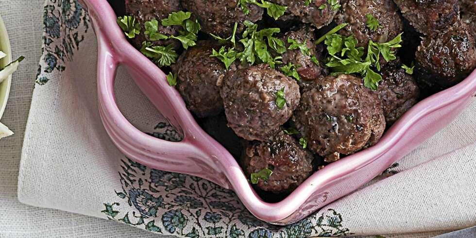 KJØTTBOLLER: Deilige kjøttboller som egner seg perfekt til tapas. KJØTTBOLLER: Deilige kjøttboller som egner seg perfekt til tapas.