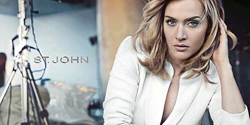 FRONTFIGUR: Kate Winslet er klesmerket St. John sitt ansikt utad. FRONTFIGUR: Kate Winslet er klesmerket St. John sitt ansikt utad.