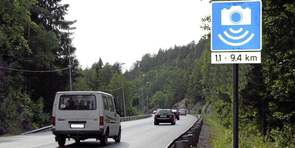 E18 Bakkevann, Bamble i Telemark, var blant de første veistrekkene som fikk streknings-ATK. (Foto: Staten vegvesen) E18 Bakkevann, Bamble i Telemark, var blant de første veistrekkene som fikk streknings-ATK. (Foto: Staten vegvesen)