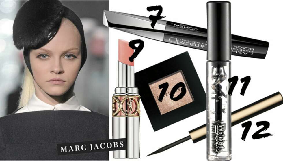ØYNE: 7. L'Oréal Paris Lash Architect 4D maskara (kr 169) 9. Yves Saint Laurent Rouge Volupté Sheer Candy i fargen Dewy Papaya (kr 255) 10. Bobbi Brown Eyeshadow i fargen Beige (kr 210) 11. MAC Brow Set (kr 145) 12. Clarins Instant Liner (kr 235) ØYNE: 7. L'Oréal Paris Lash Architect 4D maskara (kr 169) 9. Yves Saint Laurent Rouge Volupté Sheer Candy i fargen Dewy Papaya (kr 255) 10. Bobbi Brown Eyeshadow i fargen Beige (kr 210) 11. MAC Brow Set (kr 145) 12. Clarins Instant Liner (kr 235)