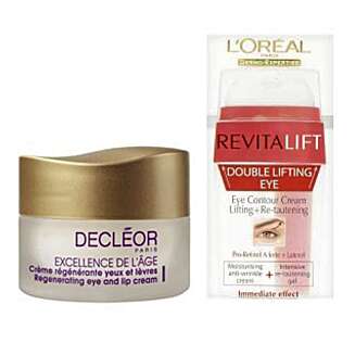 DYRT OG BILLIG: I vår lille ingredienssjekk, kom Decléor sin mer ekslusive øye- og leppekrem bedre ut enn testvinneren L'Oreal Paris Dermoexpertise Revitalift Double Lifting Eye Cream. DYRT OG BILLIG: I vår lille ingredienssjekk, kom Decléor sin mer ekslusive øye- og leppekrem bedre ut enn testvinneren L'Oreal Paris Dermoexpertise Revitalift Double Lifting Eye Cream.