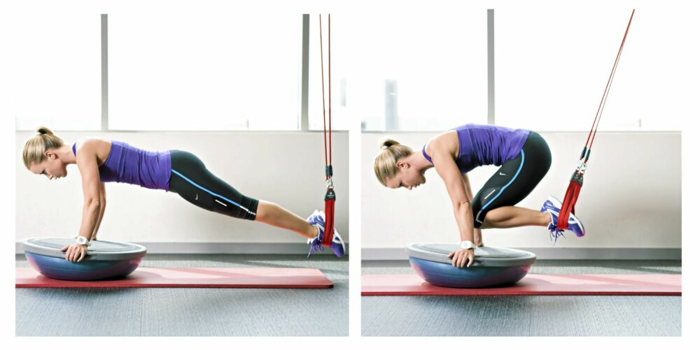 4. CRUNCH I SLYNGE: Hele kjernemuskulaturen. 4. CRUNCH I SLYNGE: Hele kjernemuskulaturen.