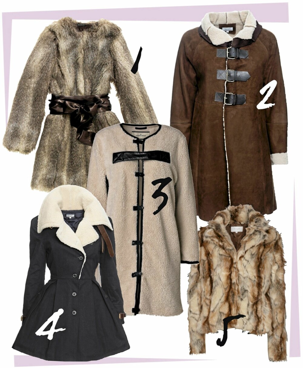 HØSTNYANSER: 1. Festklart fra Sisley, kr 890 2. Skinnhellig fra Hunkydory, kr 14.000 3. Pastell fra By Malene Birger, 2999 4. Feminint fra Hunkydory, kr 9900 5. Stilig fra Vila, kr 800 HØSTNYANSER: 1. Festklart fra Sisley, kr 890 2. Skinnhellig fra Hunkydory, kr 14.000 3. Pastell fra By Malene Birger, 2999 4. Feminint fra Hunkydory, kr 9900 5. Stilig fra Vila, kr 800