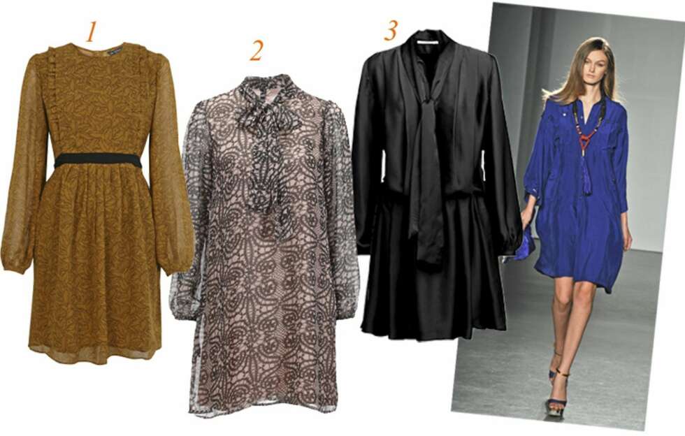 RIMELIGE KJOLER: 1. Gul og kul med denne kjolen fra Miss Selfridge, kr 450. 2. Lekker sak som er like kul til fest som hverdag. Fra St. Tropez, kr 499. 3. Løst, ledig og skinnende sort fra Lindex, kr 699. RIMELIGE KJOLER: 1. Gul og kul med denne kjolen fra Miss Selfridge, kr 450. 2. Lekker sak som er like kul til fest som hverdag. Fra St. Tropez, kr 499. 3. Løst, ledig og skinnende sort fra Lindex, kr 699.