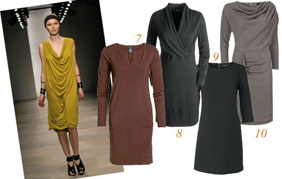 RIMELIGE KJOLER: 7. Enkel og stilig eleganse fra Ellos, kr 399. 8. Sort og sikker med v-hals fra Esprit, kr 699. Klassisk snitt fra MQ, kr 699. 10. Draperinger og frynser fra InWear, kr 799. RIMELIGE KJOLER: 7. Enkel og stilig eleganse fra Ellos, kr 399. 8. Sort og sikker med v-hals fra Esprit, kr 699. Klassisk snitt fra MQ, kr 699. 10. Draperinger og frynser fra InWear, kr 799.