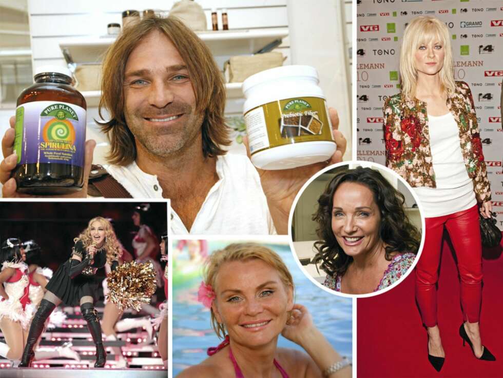 STJERNEMAT: Norske kjendiser og verdensstjerner sverger til supermaten: Christer Falck, Mia Gundersen, Bertine Zetlitz, Inger Lise Rypdal og Madonna er blant tilhengerne. STJERNEMAT: Norske kjendiser og verdensstjerner sverger til supermaten: Christer Falck, Mia Gundersen, Bertine Zetlitz, Inger Lise Rypdal og Madonna er blant tilhengerne.