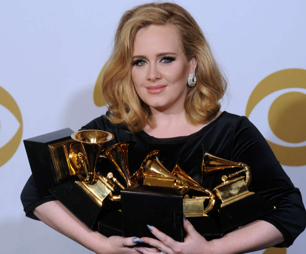 GRAMMY-GROSSIST: Adele vant i alle kategorier hun var nominert i under årets Grammy-fest. GRAMMY-GROSSIST: Adele vant i alle kategorier hun var nominert i under årets Grammy-fest.