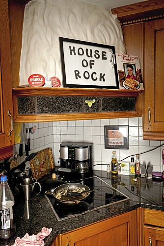 Selv kjøkkenet er rocka i huset til Morten og Caroline. Selv kjøkkenet er rocka i huset til Morten og Caroline.